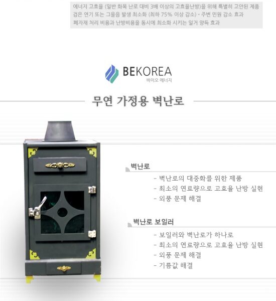 무연 가정용 벽난로